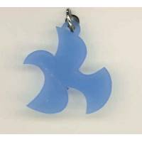 Pendentif sur cordon - Colombe bleu