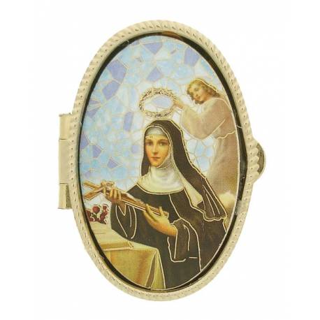 Boîte à Pilules - Ste Rita - Mosaïque - OV 52 X 36 mm
