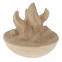 Feu pour personnages de crèche de 16 cm bois naturel