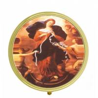 Pillendoosje - Maria die de knopen ... - Diam 5 cm 