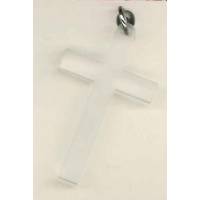 Croix sur cordon - Blanc