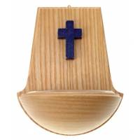 Wijwatervat Kruisbeeld Blauw 