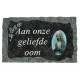 Grafplaat 9x14 Aan Onze Geliefde Oom 