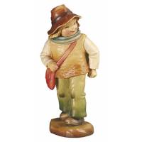Houtsnijwerk Herder Van Ezel 15 Cm Gekleurd 