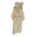 Berger / Mouton pour personnages de crèche de 16 cm bois naturel