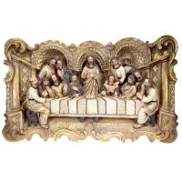 Wandbeeld - Laatste Avondmaal - 54 X 34 cm - "Goud" 