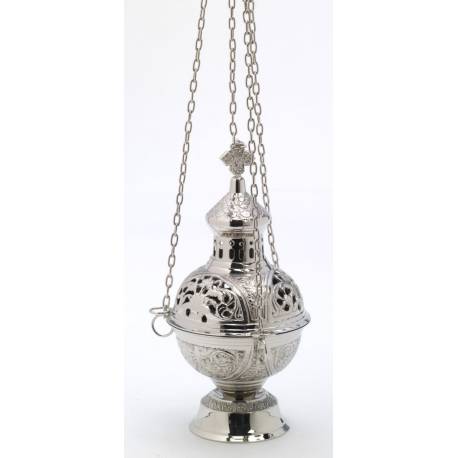 Brûle-Encens 28 cm - Argenté