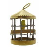 Napolitaanse Santon 08 Cm Ronde Vogelkooi Met Vogel 2X2x3.5Cm 