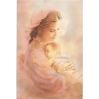 Carte Double - Vierge + Enfant + Enveloppe