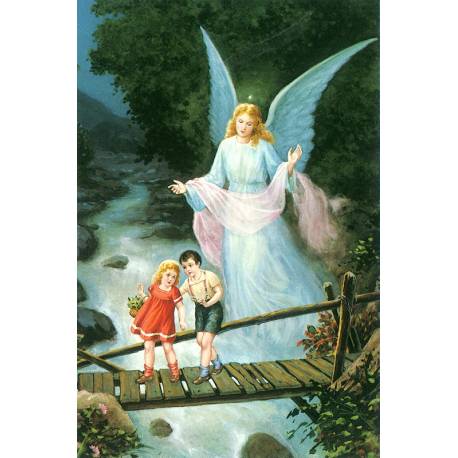 Postkaart - Engelbewaarder 