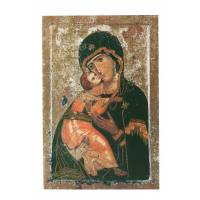 Carte Double - Icône Vladimir + Enveloppe