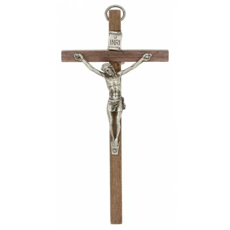 Kruisbeeld - 12 cm - Hout 