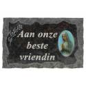 Plaque Cimetiere Aan Onze Beste Vriendin 9X14