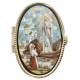 Pillendoosje - Verschijning Lourdes - Mozaiek - Ov52x36 mm 