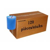 Carton de 120 Bougies 36 H - Bleu