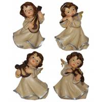 Ange musicien - 5 cm - 4 / set - 24 / bte