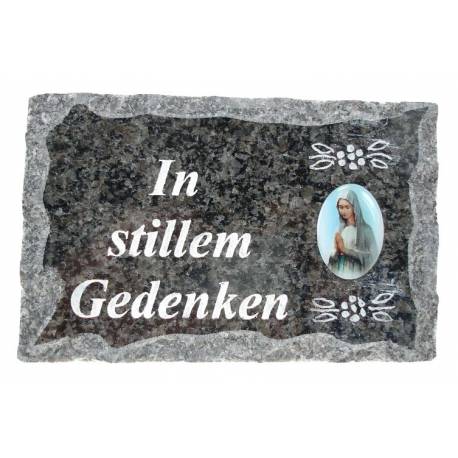 Plaque Cimetiere 09 X 14 Cm In Stillem Gedenken