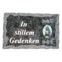 Grafplaat 9 X 14 Cm In Stillem Gedenken 