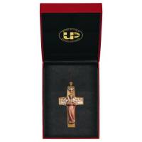 Croix Sur Cordon 8 Cm Bon Berger Couleur / Etui