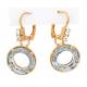 Oorringen Ring Swarovsky Kristal/Koperkleur 