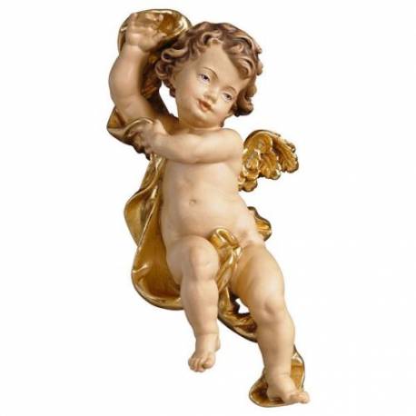 Houtsnijwerk Engel 15 Cm / Gekleurd 