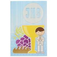 Carte Double Communion - 10X15cm + Enveloppe
