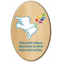 Kader Hout Ovaal 10 X 15 Cm Viens Esprit D'amour 