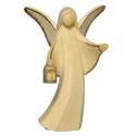 Ange En Bois Sculpte Avec Lanterne 8Cm Alabaster