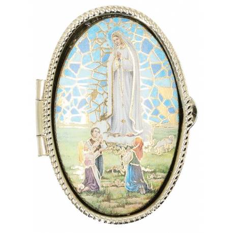 Pillendoosje - O.L.V. Fatima - Mozaiek - Ov52x36 mm 
