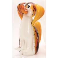 Hond 18 Cm Glas Amber 