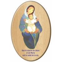 Kader Hout Ovaal 10 X 15 Cm Que Le Sourire De Jesus... 