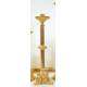 Bougeoir H 50 Cm Diam Bougie 4 Cm Doré