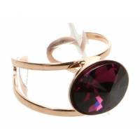 Bague Swarovsky Or Rose Violette