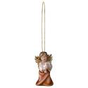 Houtsnijwerk Engel Met Duif-Om Te Hangen-6 Cm/Roze 