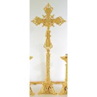 Bougeoir H 60 Cm Diam Bougie Cm Doré