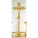 Kandelaar H 60 Cm Diam Kaars Cm Verguld 