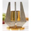 Bougeoir Base Diam 9 Cm H 15 Cm Diam Bougie 5 Cm Bi-Couleur