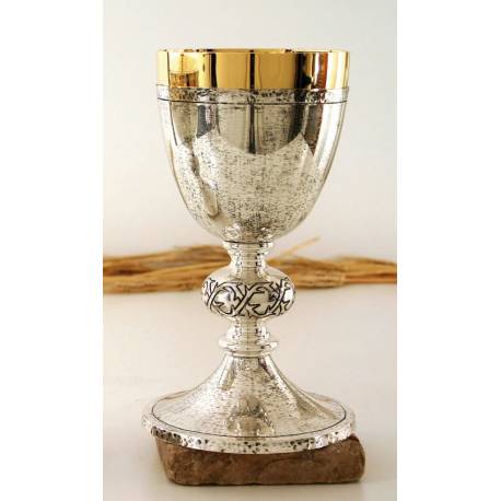 Calice H 21 Cm Diam Ouv. 10 Cm Argenté