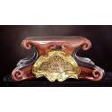 Console pour statue 60 cm bois sculpté polychrome or