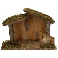 Cabane vide pour personnages de crèche de 10 cm