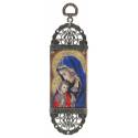 Icône - Tissu 5 X 17 cm - Vierge et Enfant