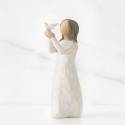 Willow Tree beeldjes : Meisje Met Duif 13.5 Cm - Soar 