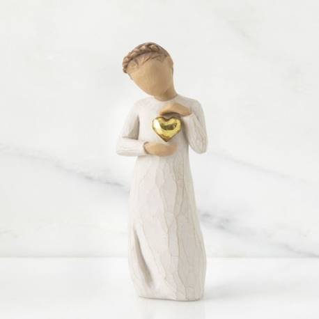 Statuette Willow Tree : Fille Avec Coeur 13.5 Cm - Keepsake