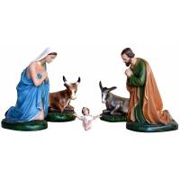 Kerstfiguren in hars 5 stucks 37 cm 