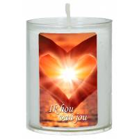 Bougie de circonstance 65 x 50 mm - Ik hou van jou