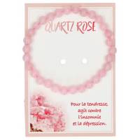 Bracelet en quartz rose 