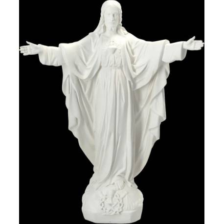 Statue Sacré Coeur de Montmartre 40 cm en résine blanche