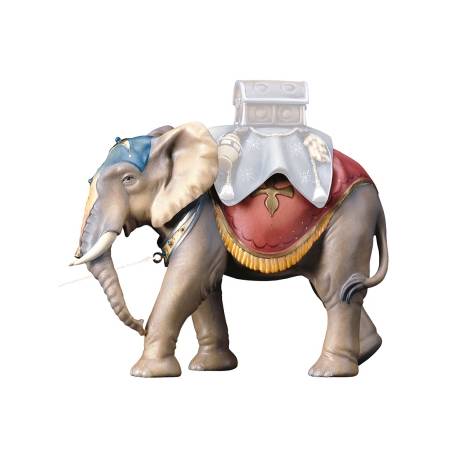 Houtsnijwerk Olifant 10 Cm / Gekleurd 