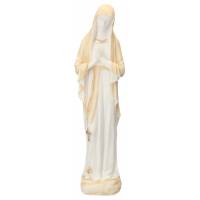 Beeld 40 cm Alabaster beige en goud - O.L.V. van Banneux 