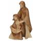 Bois Sculpte Ste Famille 13 Cm 2 Tons Bois